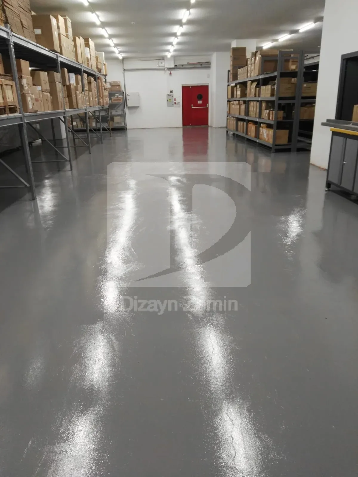 Epoksi zemin tamamlanmış hali