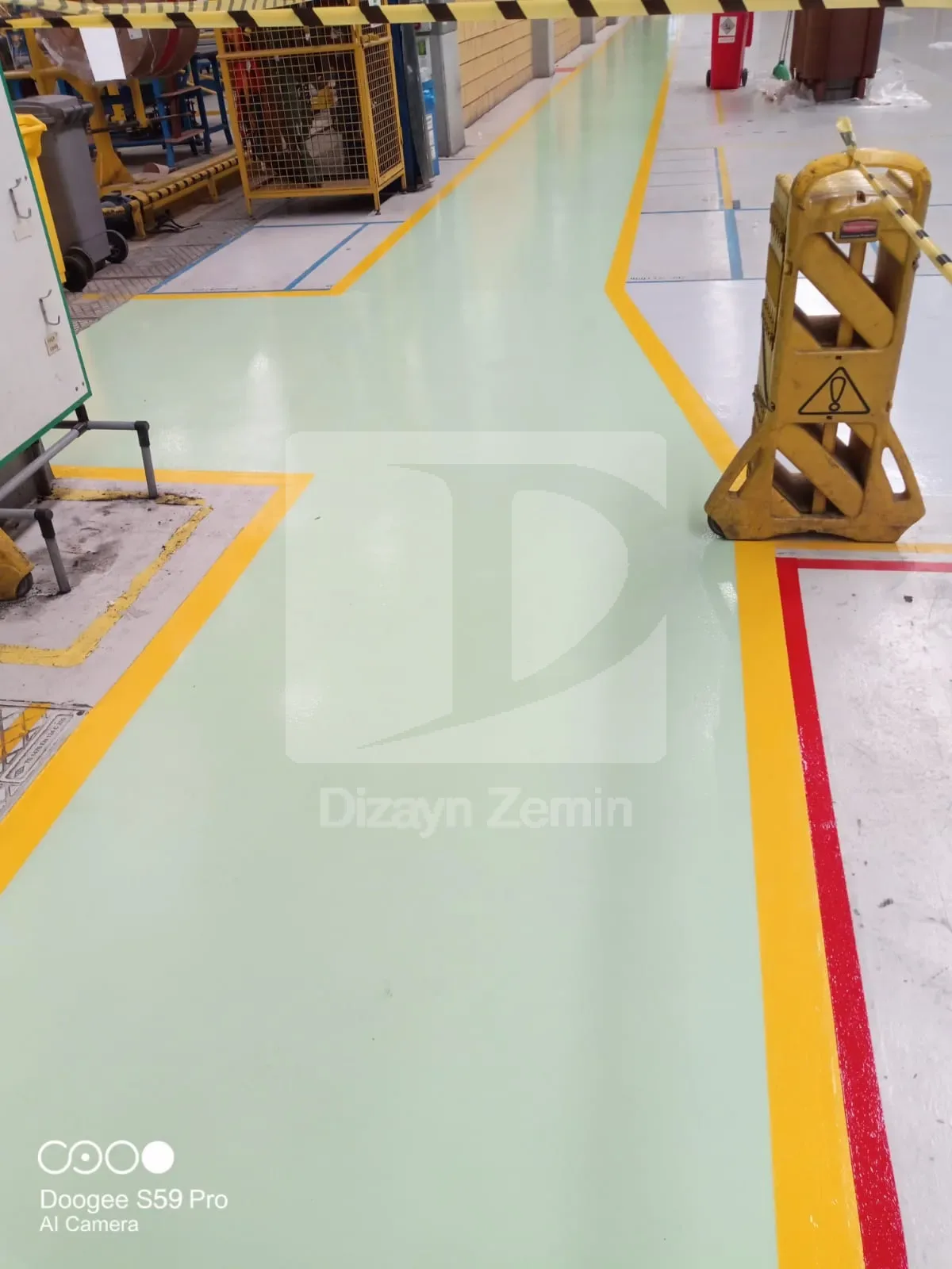 Yaya yolu forklift yolu tanımlama boyama