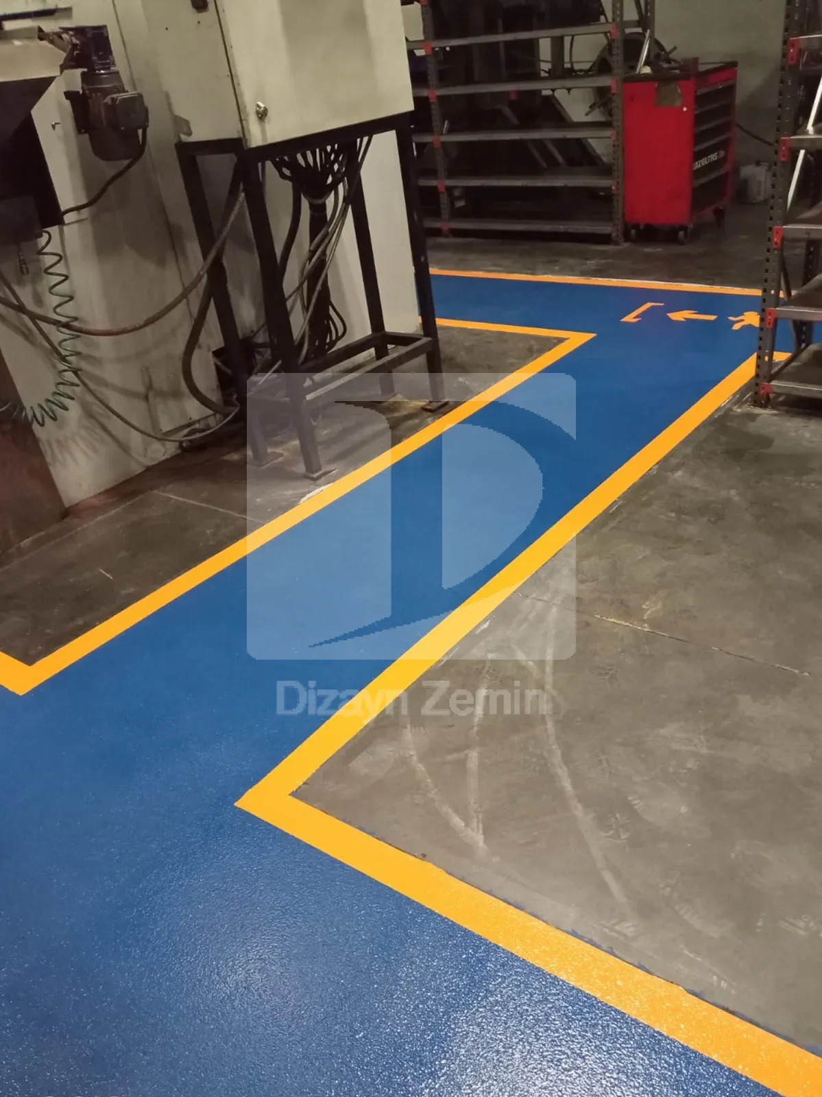 Epoksi kaymaz kumlu zemin