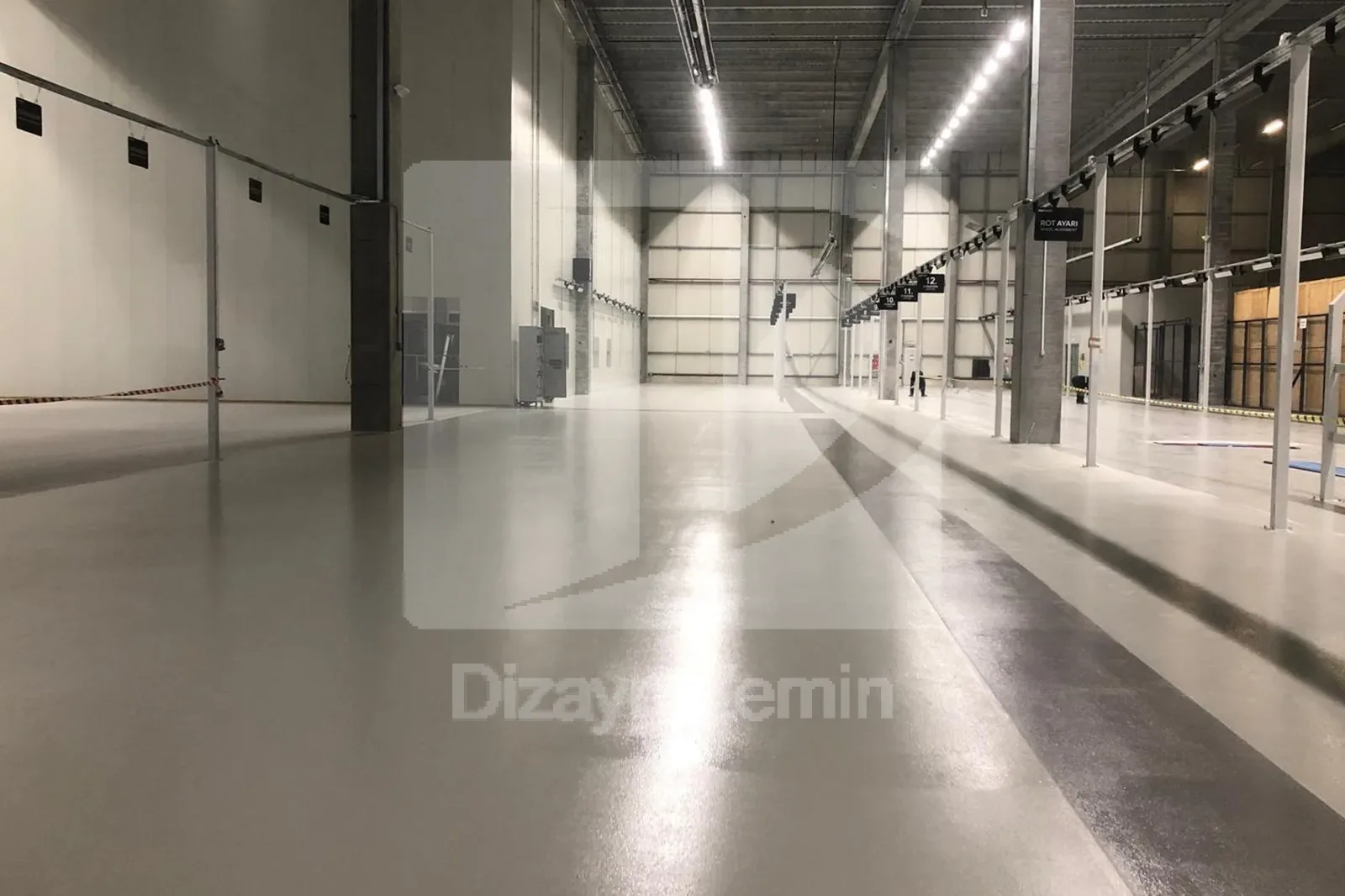 Portakal kabuğu epoksi zemin kaplama detay görünümü