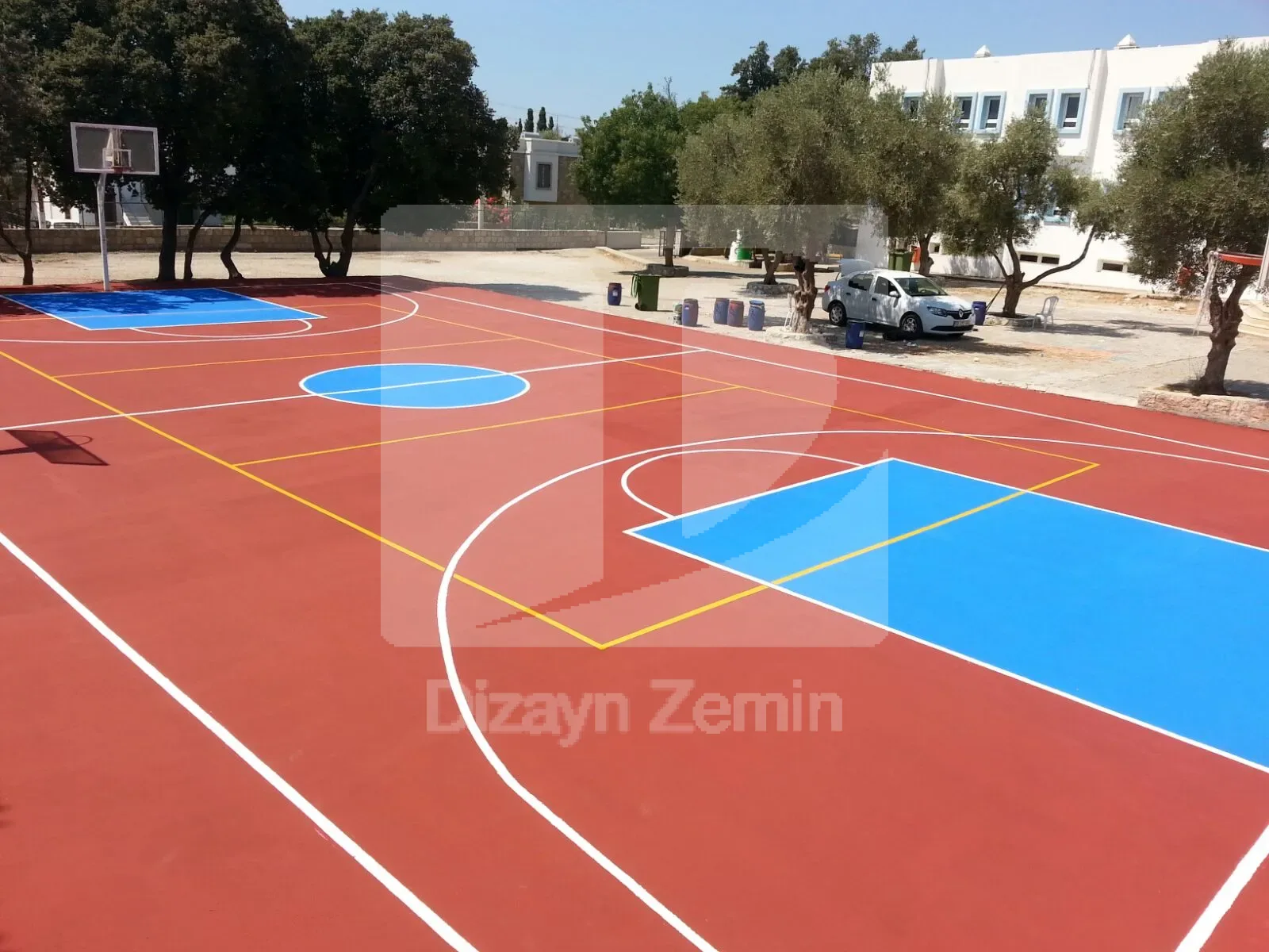 Spor sahası epoksi zemin kaplama