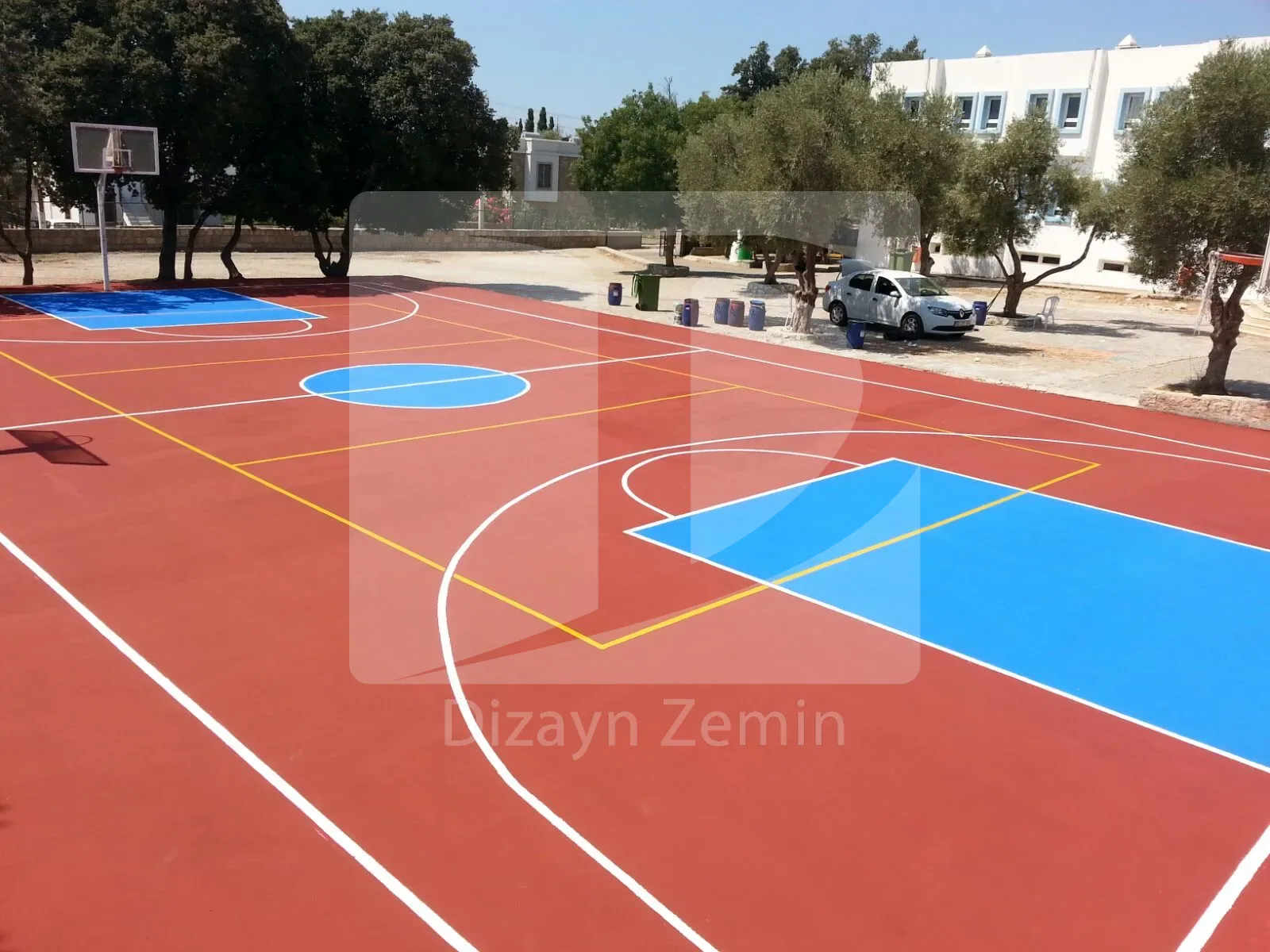 Spor sahası epoksi zemin kaplama