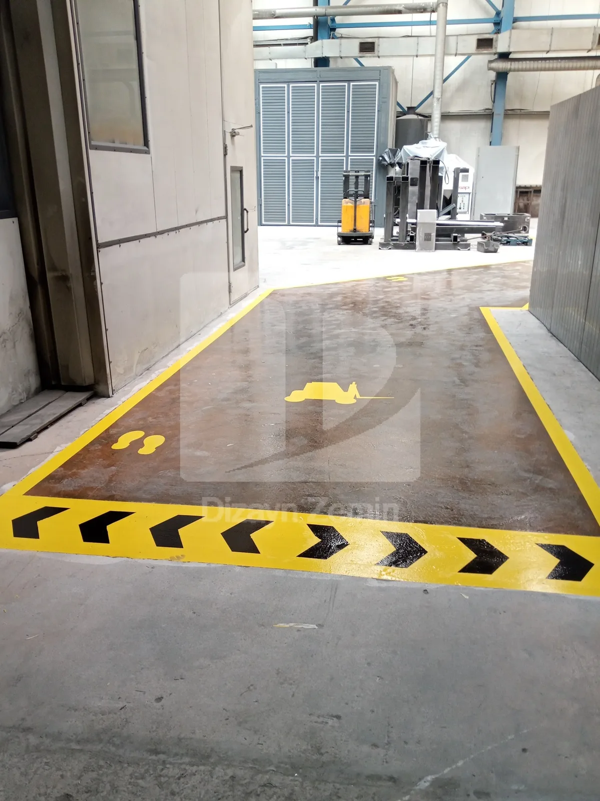 Fabrikalarda kullanılan zemin yapısı örneği